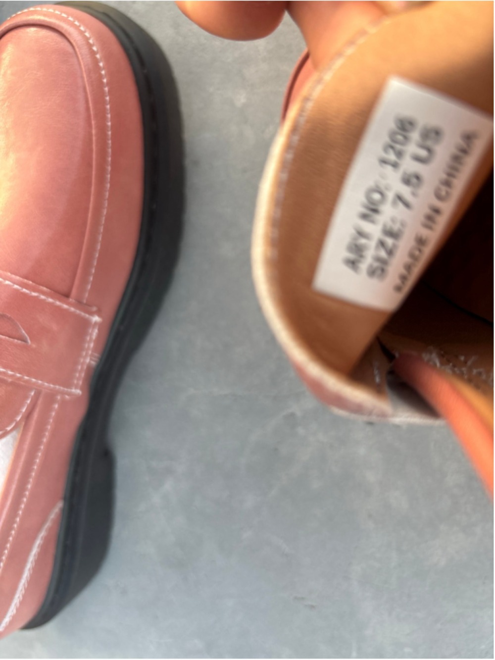 Women Pink Penny Loafers - Picture 6 of 8